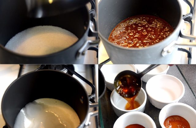 Cách làm nước đường cho món bánh flan kem tươi
